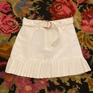Pleated Mini Skirt
